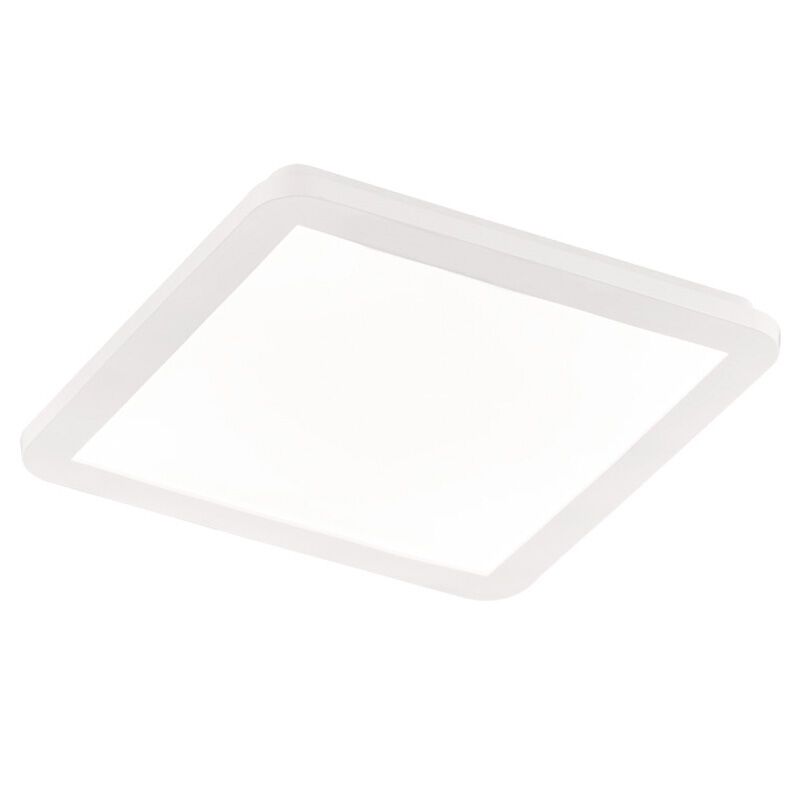 White flush ceiling light modern, Gistrup, 18W, 3000K LED, IP44, 3-step dimmable