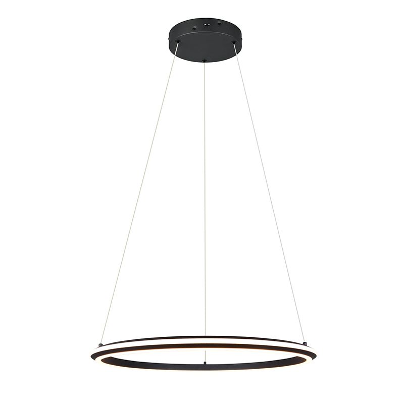 Black pendant light modern, Jiry, 48W, white switch LED, 3-step dimmable Black pendant light modern, Jiry, 48W, white switch LED, 3-step dimmable