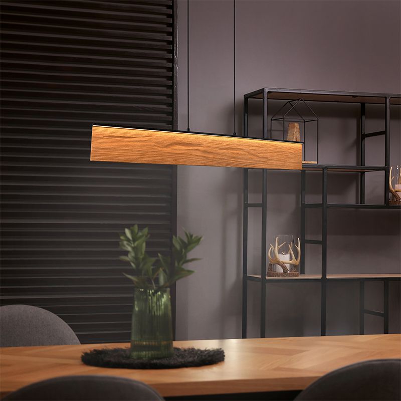 Design pendant light wood, Tanneke, 39W, 3000K LED, 3-step dimmable