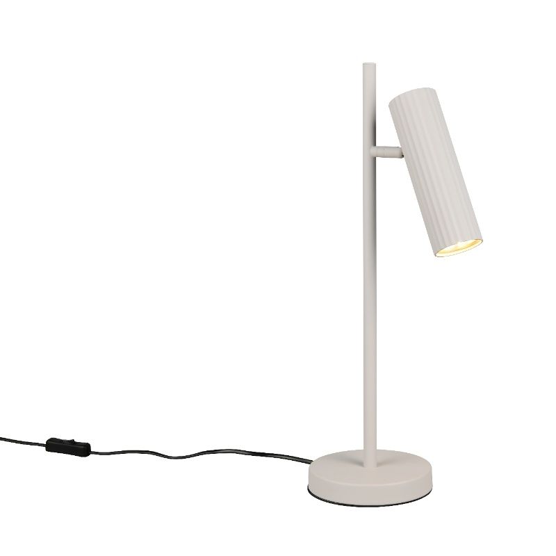 Grey table lamp modern, Sieb, with switch