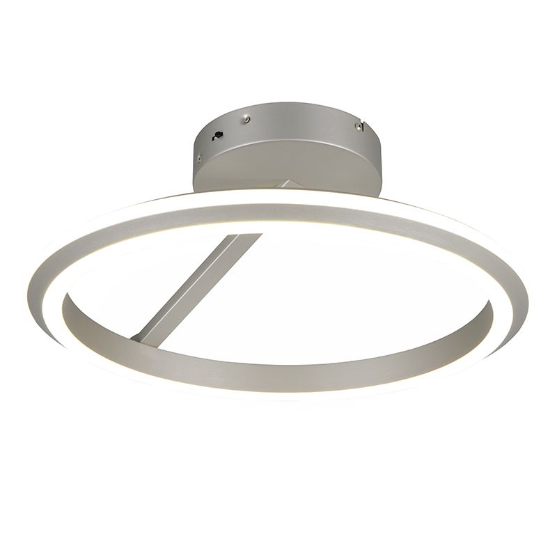 Nickel ceiling light modern, Jiry, 34W, white switch LED, 3-step dimmable Nickel ceiling light modern, Jiry, 34W, white switch LED, 3-step dimmable