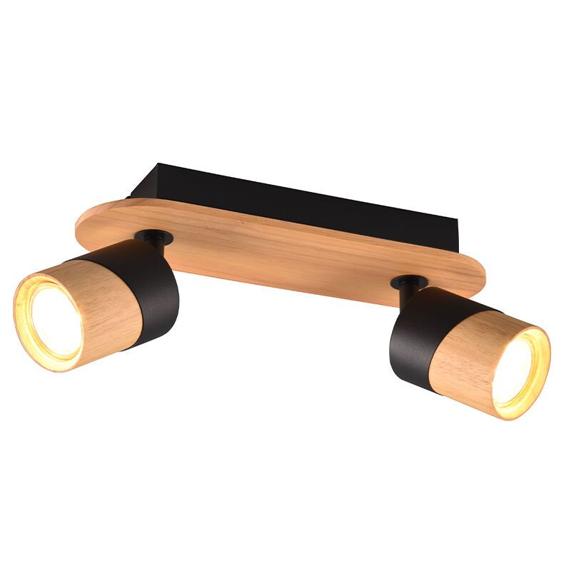 Rustic ceiling spotlight wood, Carine