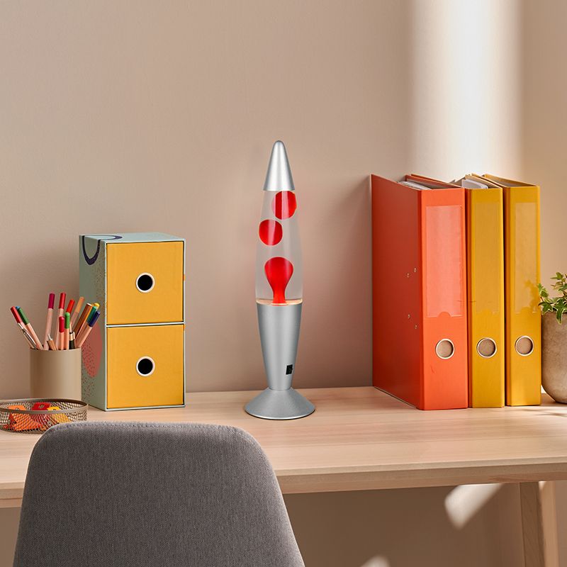 Red lava lamp glass, Coert, 21W, 3000K LED, with switch Red lava lamp glass, Coert, 21W, 3000K LED, with switch