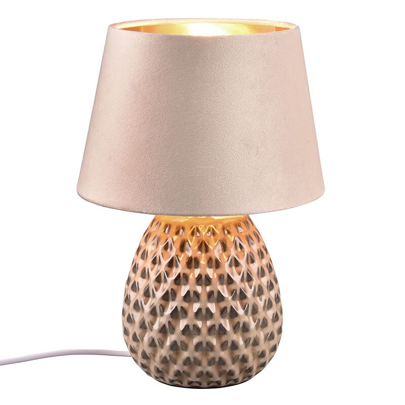 Ceramic table lamp beige, Anderson, with switch Ceramic table lamp beige, Anderson, with switch