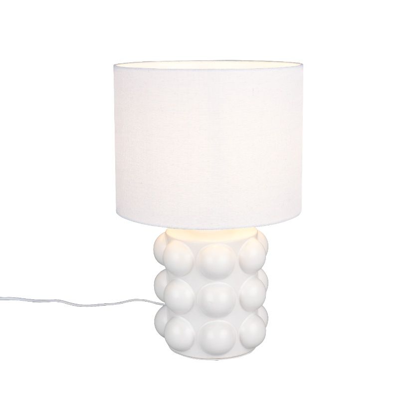 Ceramic table lamp white, Cihad, with switch Ceramic table lamp white, Cihad, with switch