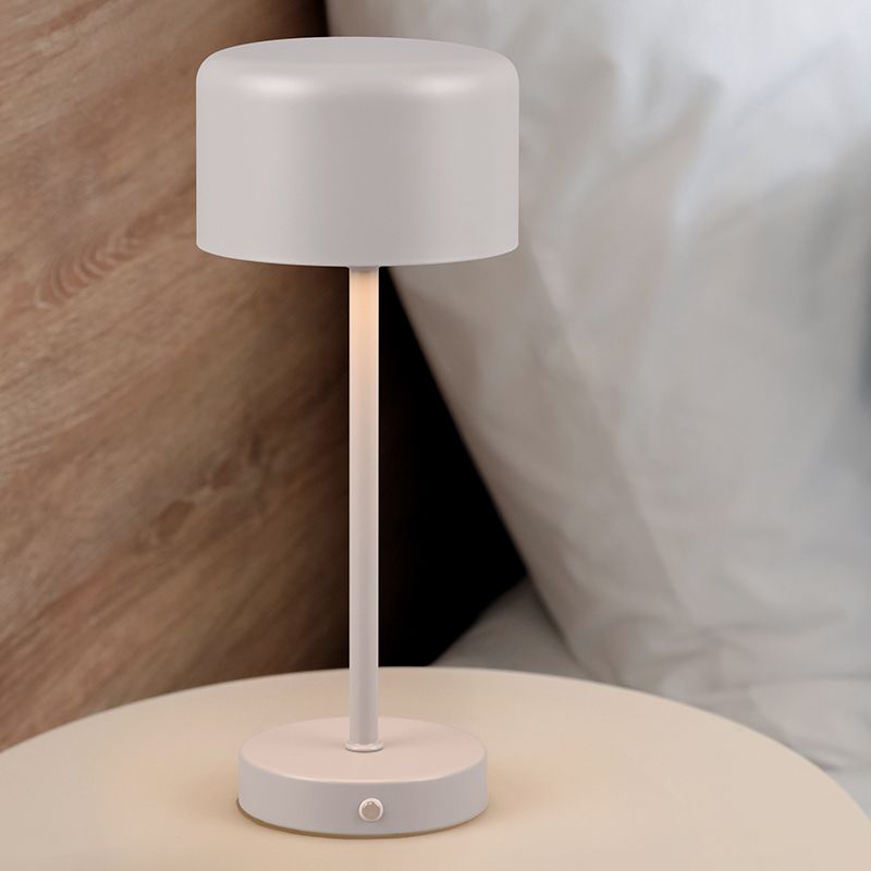Grey table lamp modern, Dustin, 1,5W, 3000K LED, with touch dimmer