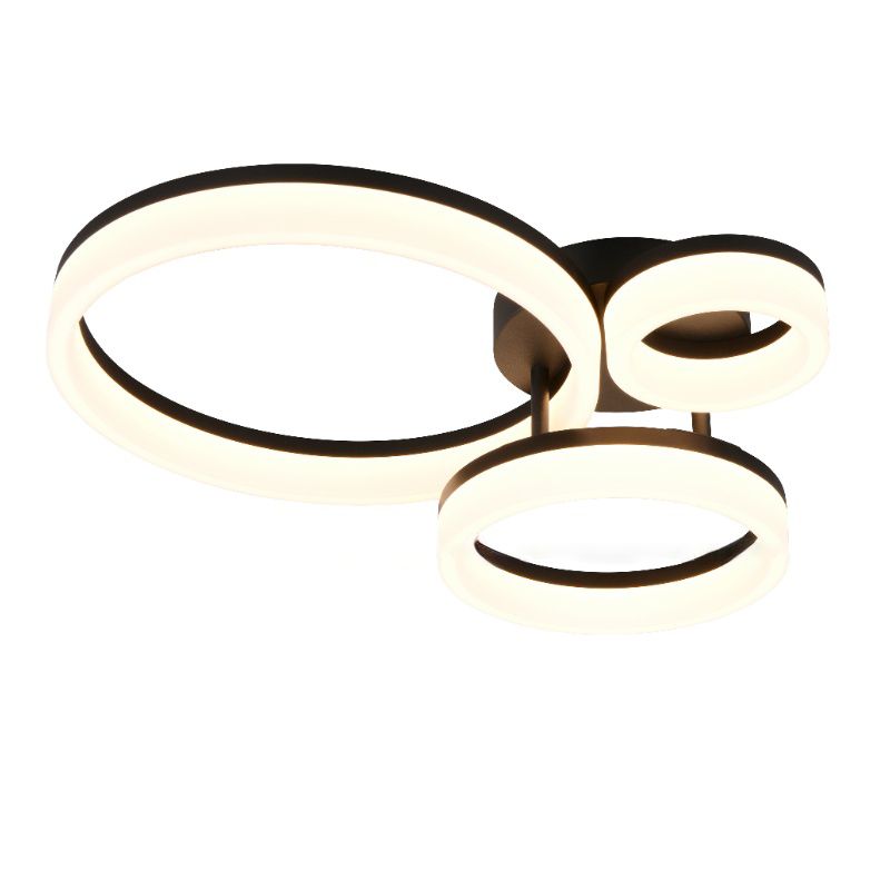 Black ceiling light design, Ufuk, 32W, 3000K LED