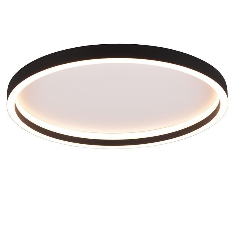 Black flush ceiling light design, Gilbert, 20W, 3000K LED