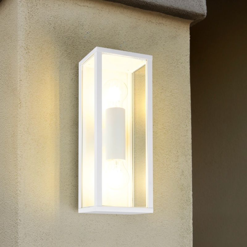 White outdoor light modern, Sanna, IP44