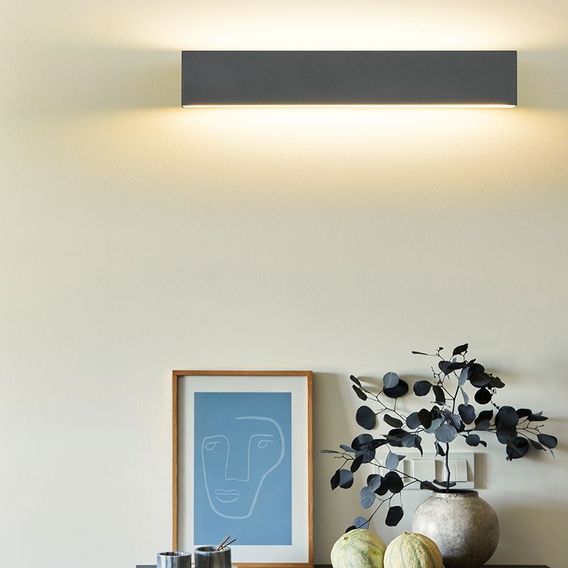 Anthracite up down wall light modern, Coscon, 9W, 3000K LED