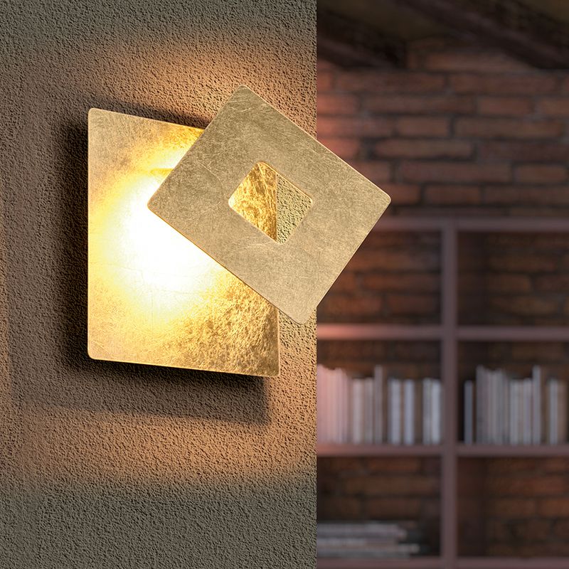 Golden wall light design, Ting, 6W, 3000K LED Golden wall light design, Ting, 6W, 3000K LED