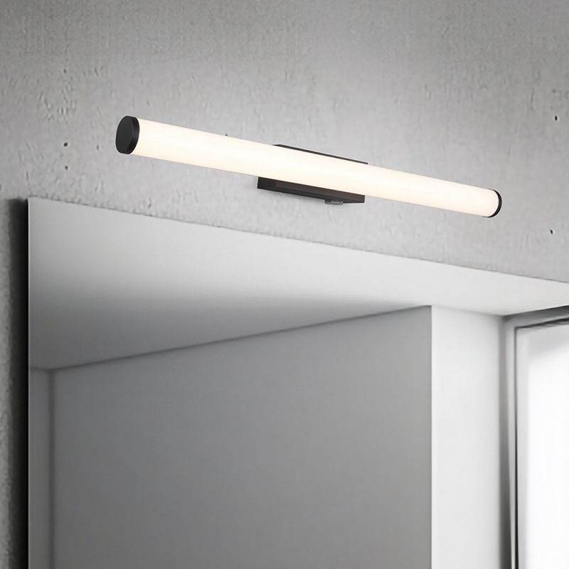 Black bathroom wall light modern, Staby, 6,5W, 3000K LED, IP44