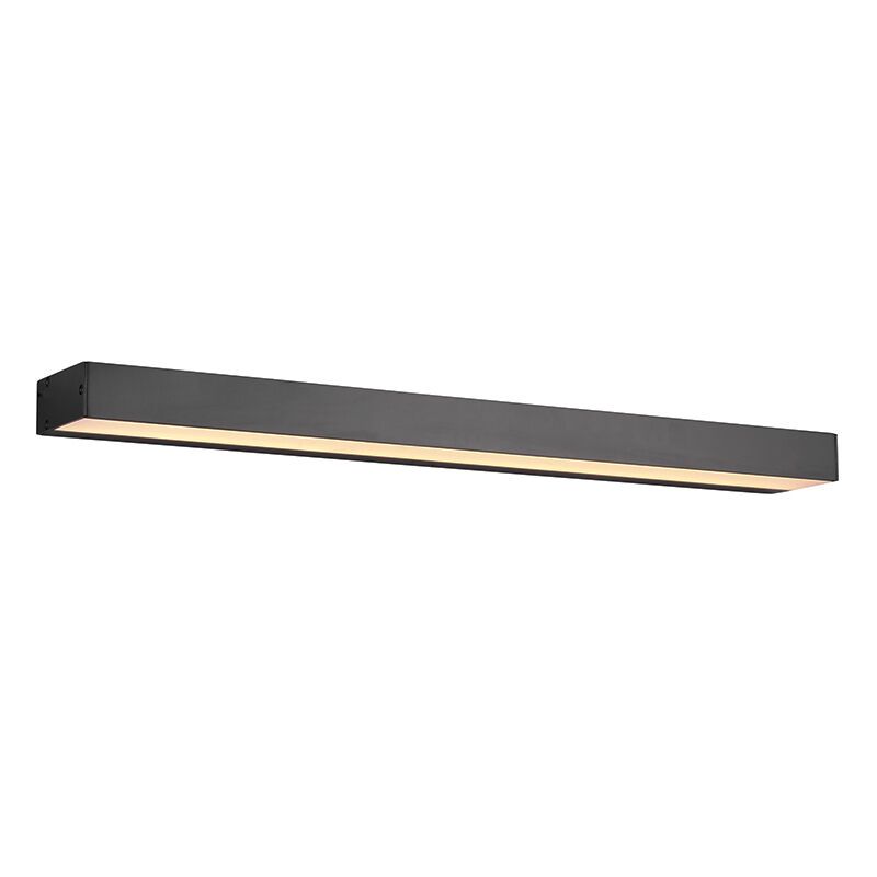 Black bathroom wall light modern, Basma, 8W, 3000K LED, IP44 Black bathroom wall light modern, Basma, 8W, 3000K LED, IP44
