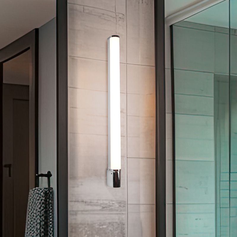 Chrome bathroom wall light modern, Bernou, 16W, 3000K LED, IP44