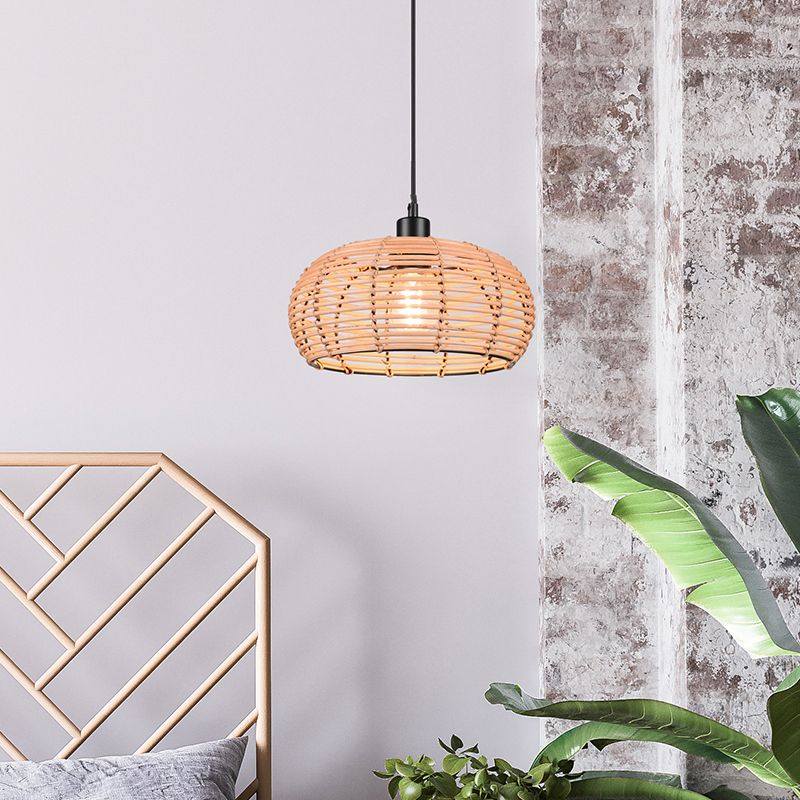 Rattan pendant light brown, Nesrine