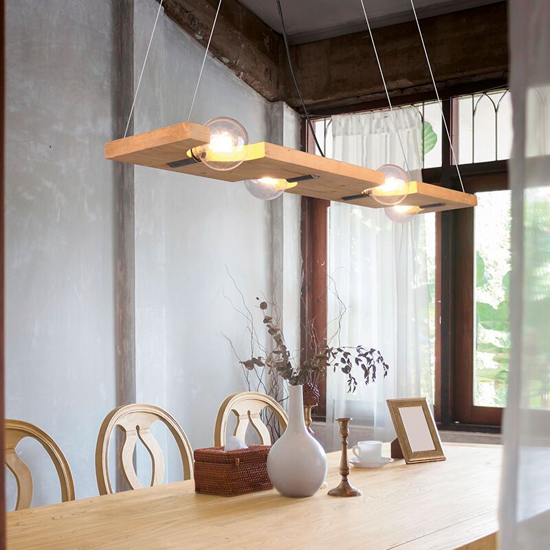 Wood pendant light brown, Dyonne