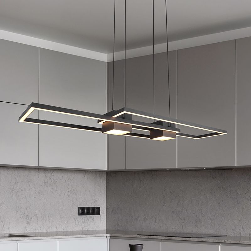 Black pendant light design, Sohaib, 37W, warm to cold white adjustable LED, 3-step dimmable