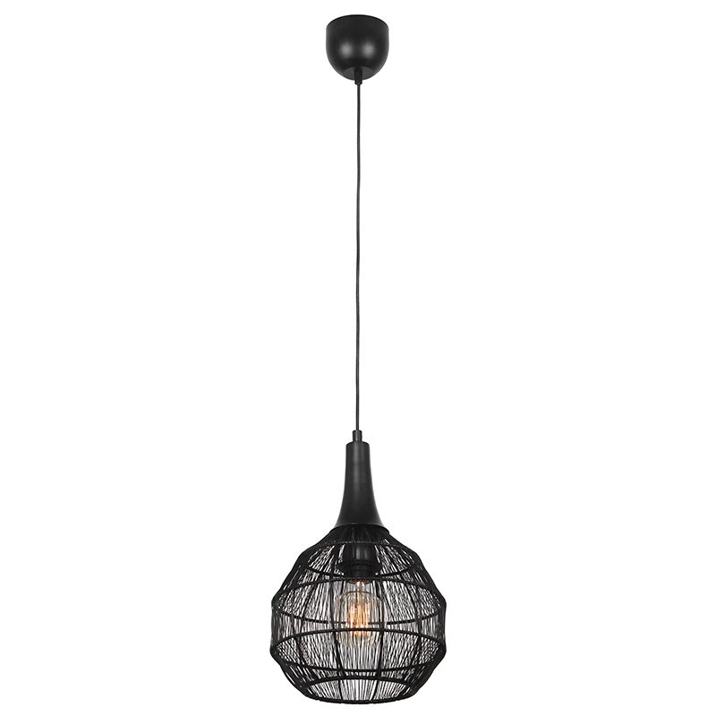 Black pendant light rustic, Rins