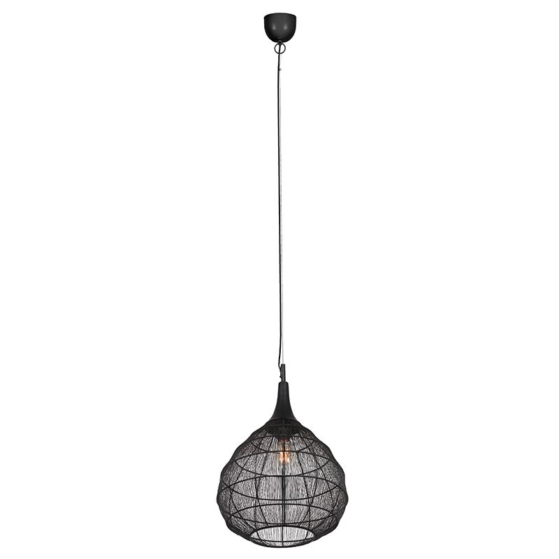 Black pendant light rustic, Rins