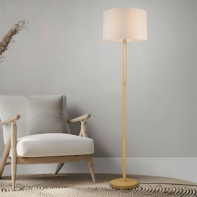 Wooden floor lamp, Caya, with switch Wooden floor lamp, Caya, with switch