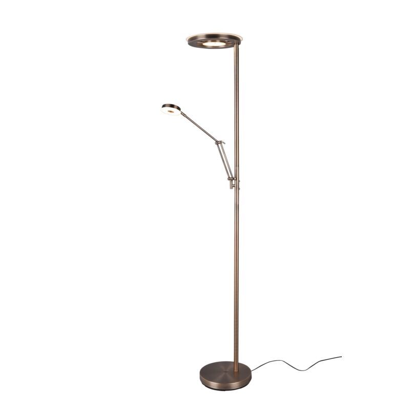 Bronze reading floor lamp modern, Yazid, 32W, adjustable light colour LED