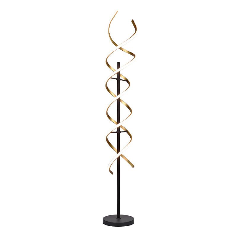 Brass floor lamp design, Sylvian, 32W, warm to cold white adjustable LED, with touch dimmer Brass floor lamp design, Sylvian, 32W, warm to cold white adjustable LED, with touch dimmer