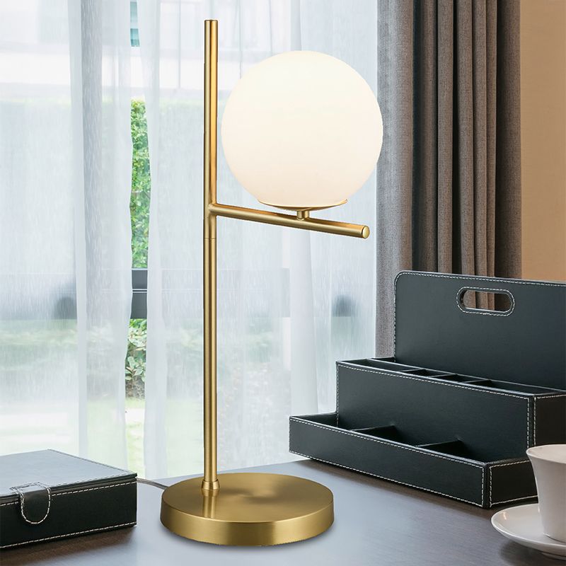 Brass table lamp modern, Silkis, with switch