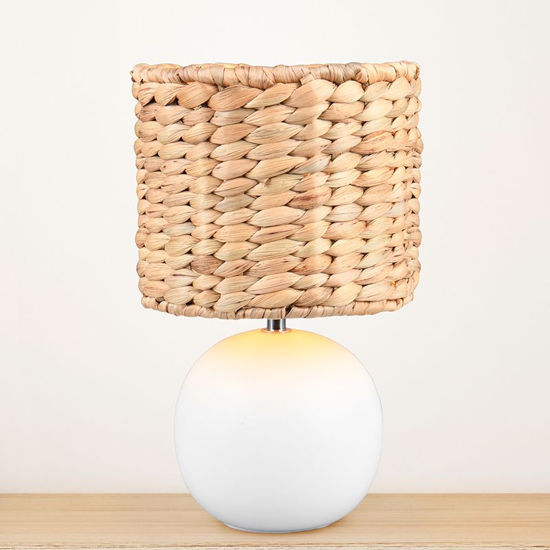 Brown table lamp rustic, Minouk, with switch