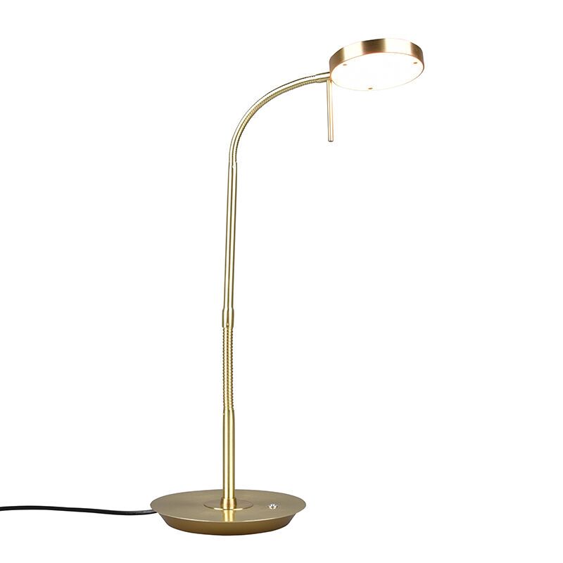 Brass table lamp modern, Bilge, 12W, adjustable light colour LED, with switch