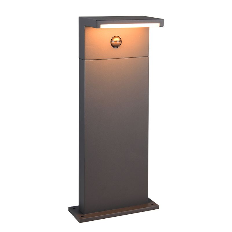 Anthracite outdoor floor lamp with motion sensor modern, Patrique, IP54 Anthracite outdoor floor lamp with motion sensor modern, Patrique, IP54