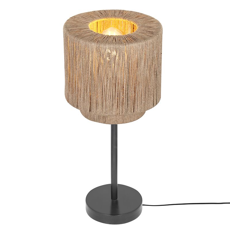 Beige table lamp rustic, Rinus