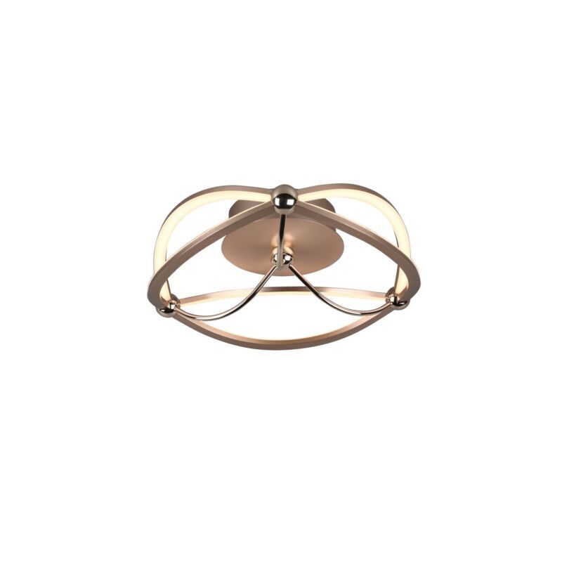 Brass flush ceiling light modern, Remy, 20W, 3000K LED