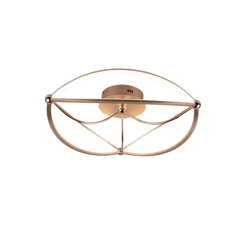 Brass flush ceiling light modern, Remy, 42W, 3000K LED