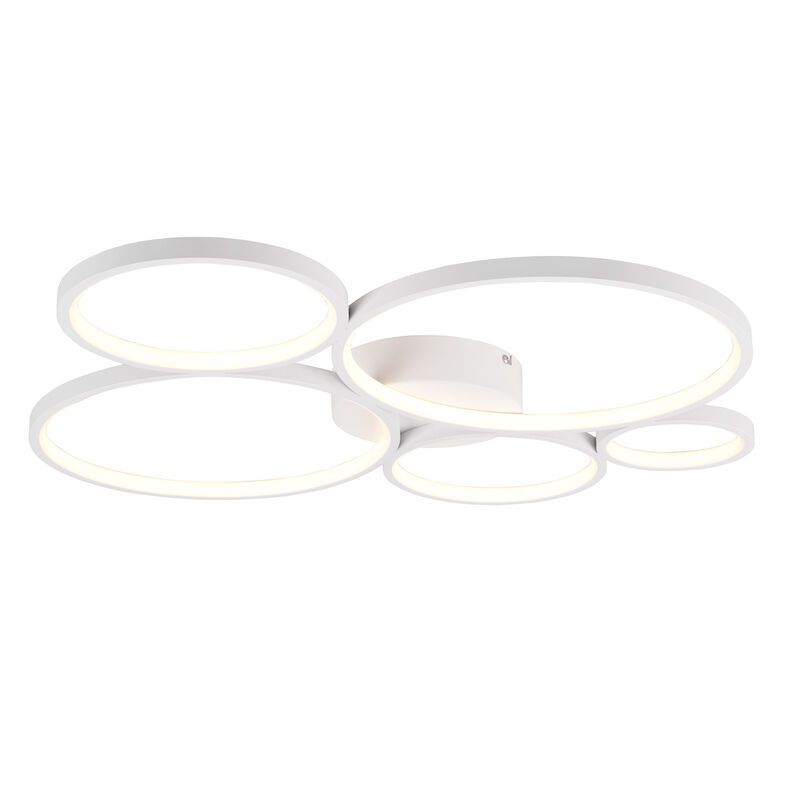 White flush ceiling light modern, Robon, 49W, 3000K LED