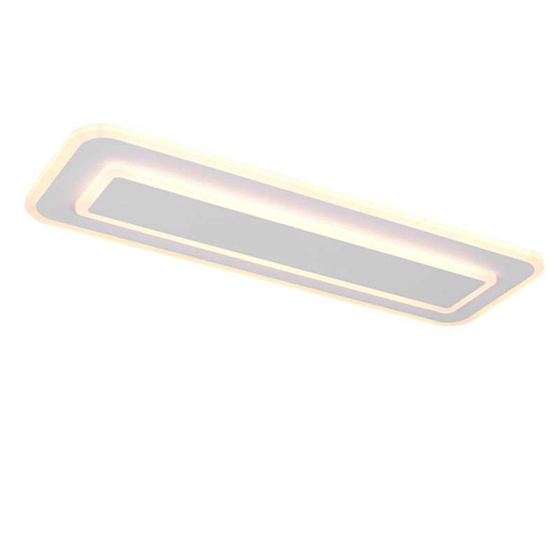 White flush ceiling light modern, Ulrike, 3-step dimmable