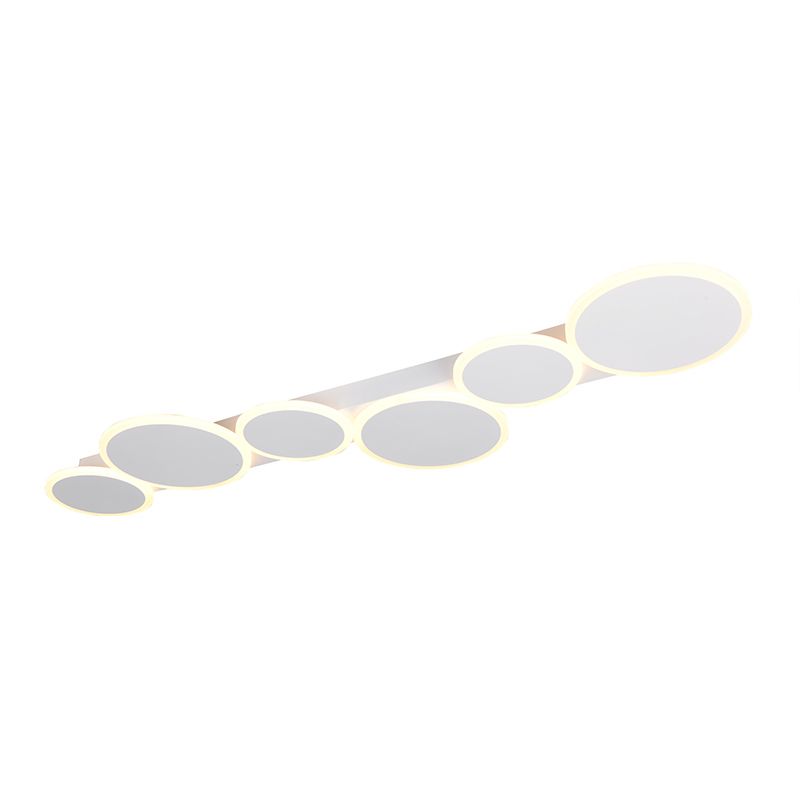 White flush ceiling light modern, Vasiliki, 3-step dimmable