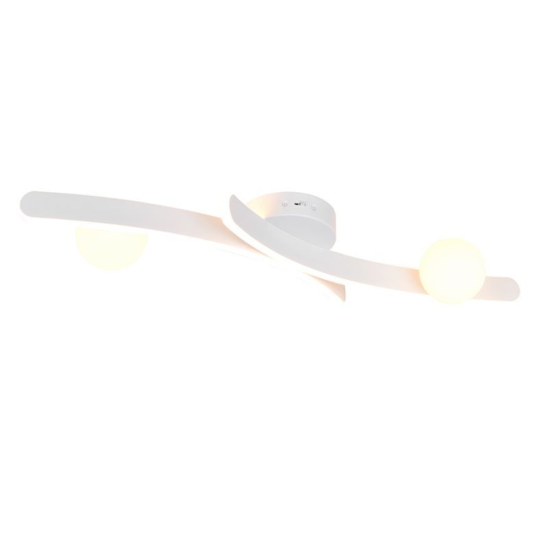 White flush ceiling light modern, Leonoor