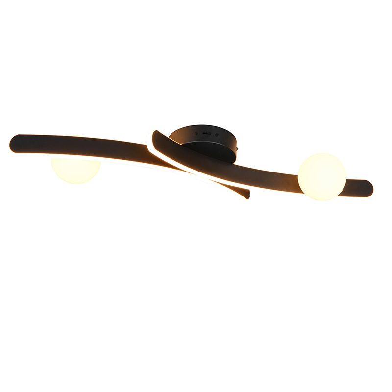 Black flush ceiling light modern, Leonoor Black flush ceiling light modern, Leonoor