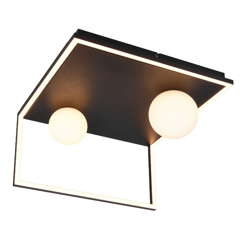 Black ceiling light modern, Reyhan, 3-step dimmable