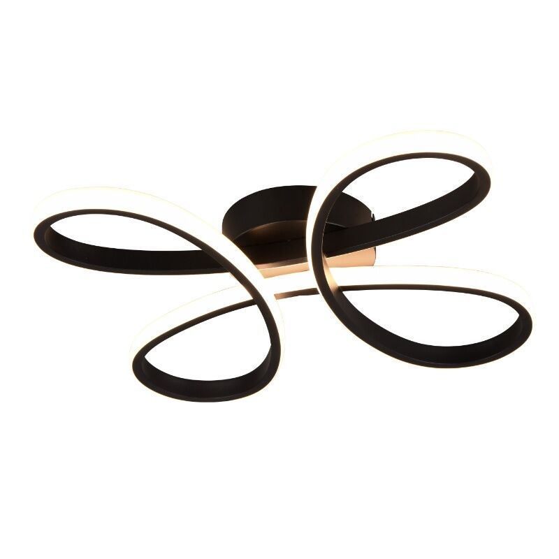 Black ceiling light design, Vikash, 25W, 3000K LED, 3-step dimmable Black ceiling light design, Vikash, 25W, 3000K LED, 3-step dimmable