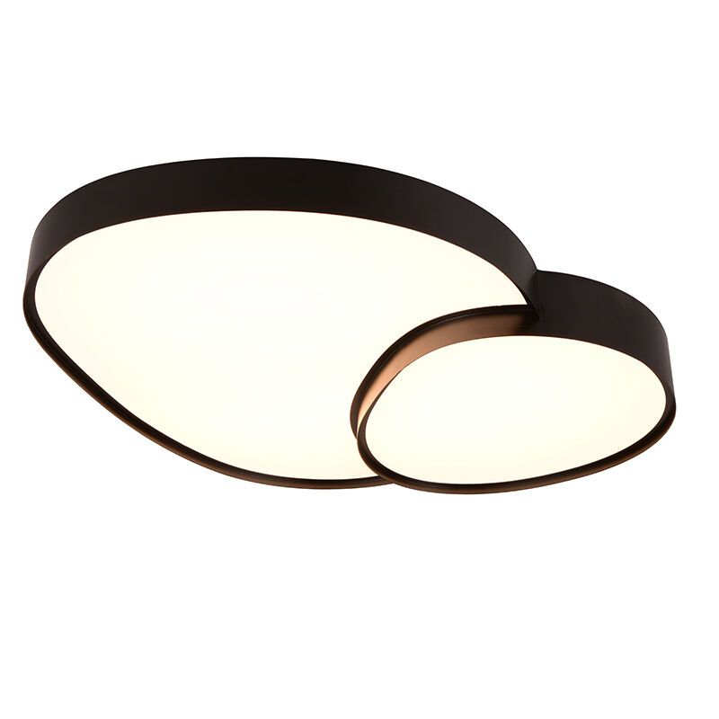 Black ceiling light metal, Merwin, 51W, warm to cold white adjustable LED Black ceiling light metal, Merwin, 51W, warm to cold white adjustable LED