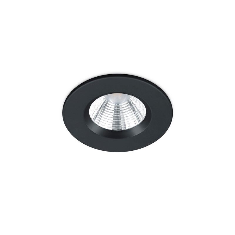 Black bathroom recessed downlight modern, Iman, 5W, 3000K LED, IP65