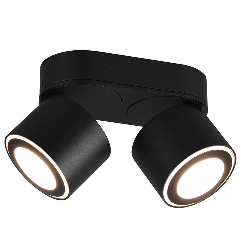 Black flush ceiling light modern, Jorno, 3,5W, 3000K LED