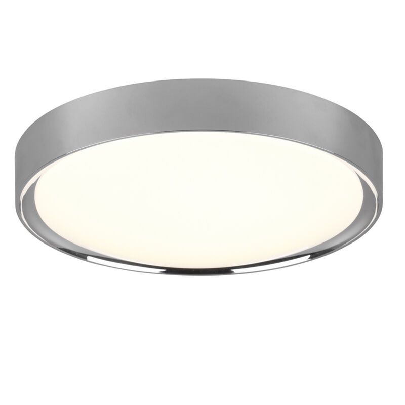 Chrome bathroom ceiling light plastic, Evelina, 18W, 3000K LED, IP44 Chrome bathroom ceiling light plastic, Evelina, 18W, 3000K LED, IP44