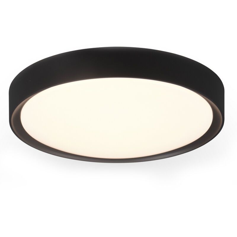 White bathroom ceiling light plastic, Evelina, 18W, 3000K LED, IP44
