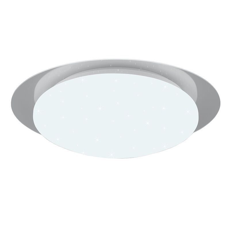 White bathroom ceiling light modern, Marlena, 12W, 4000K LED, IP44, with remote control