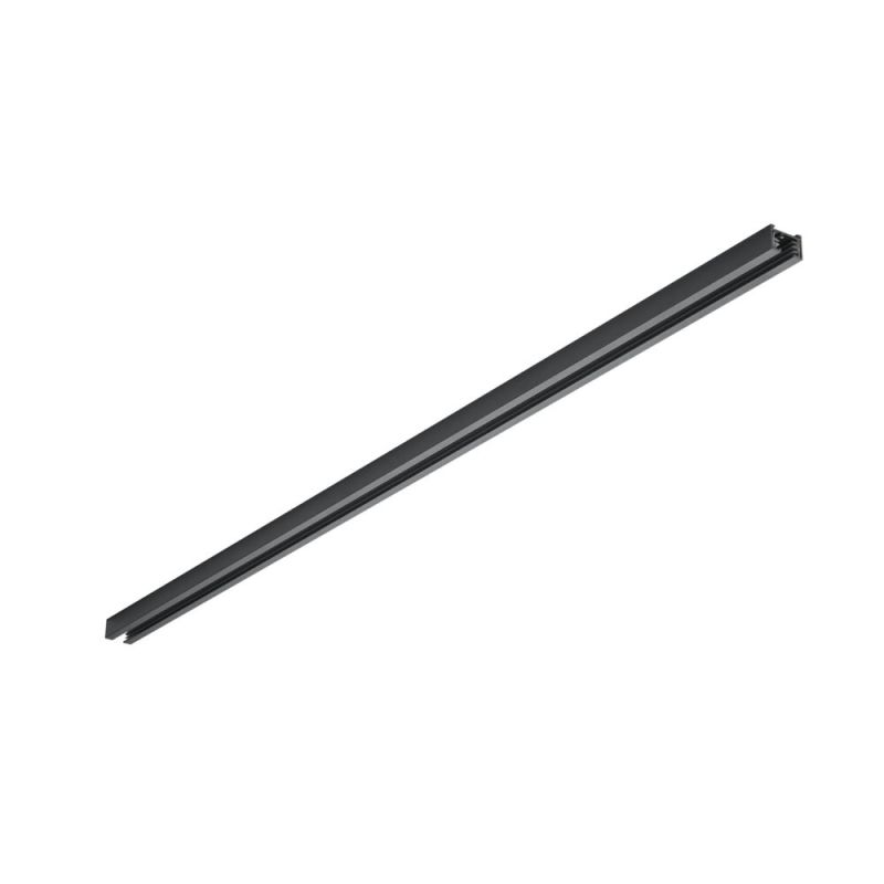 1 meter track for 2-phase track lighting, black 1 meter track for 2-phase track lighting, black