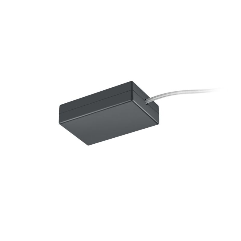 Power supply with electronic phase changer for switches and dimmers, black Power supply with electronic phase changer for switches and dimmers, black
