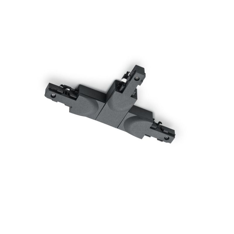 Black T-piece with guide on the left