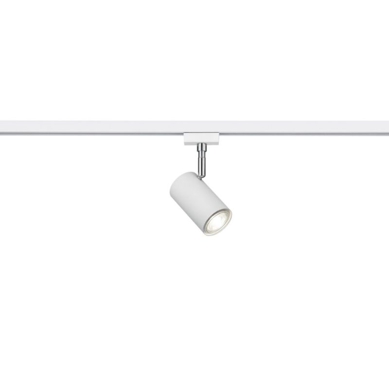 White Kaso spot for 2 phase track lighting